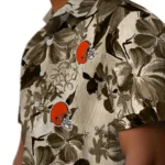 Cleveland Browns Hawaiian Shirt – Hibiscus Arrangement