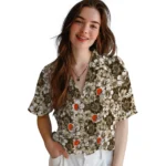 Cleveland Browns Hawaiian Shirt – Hibiscus Blooms