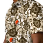 Cleveland Browns Hawaiian Shirt – Hibiscus Blooms