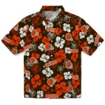 Cleveland Browns Hawaiian Shirt – Hibiscus Flower Design