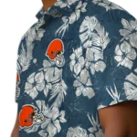 Cleveland Browns Hawaiian Shirt – Hibiscus Flowers