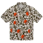 Cleveland Browns Hawaiian Shirt – Hibiscus Motif