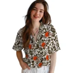 Cleveland Browns Hawaiian Shirt – Hibiscus Motif