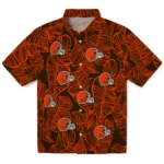 Cleveland Browns Hawaiian Shirt – Leaf Outline