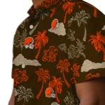 Cleveland Browns Hawaiian Shirt – Palm And Clouds
