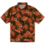 Cleveland Browns Hawaiian Shirt – Palm Tree Motif