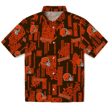 cleveland browns turtle lines brown hawaiian shirts best selling