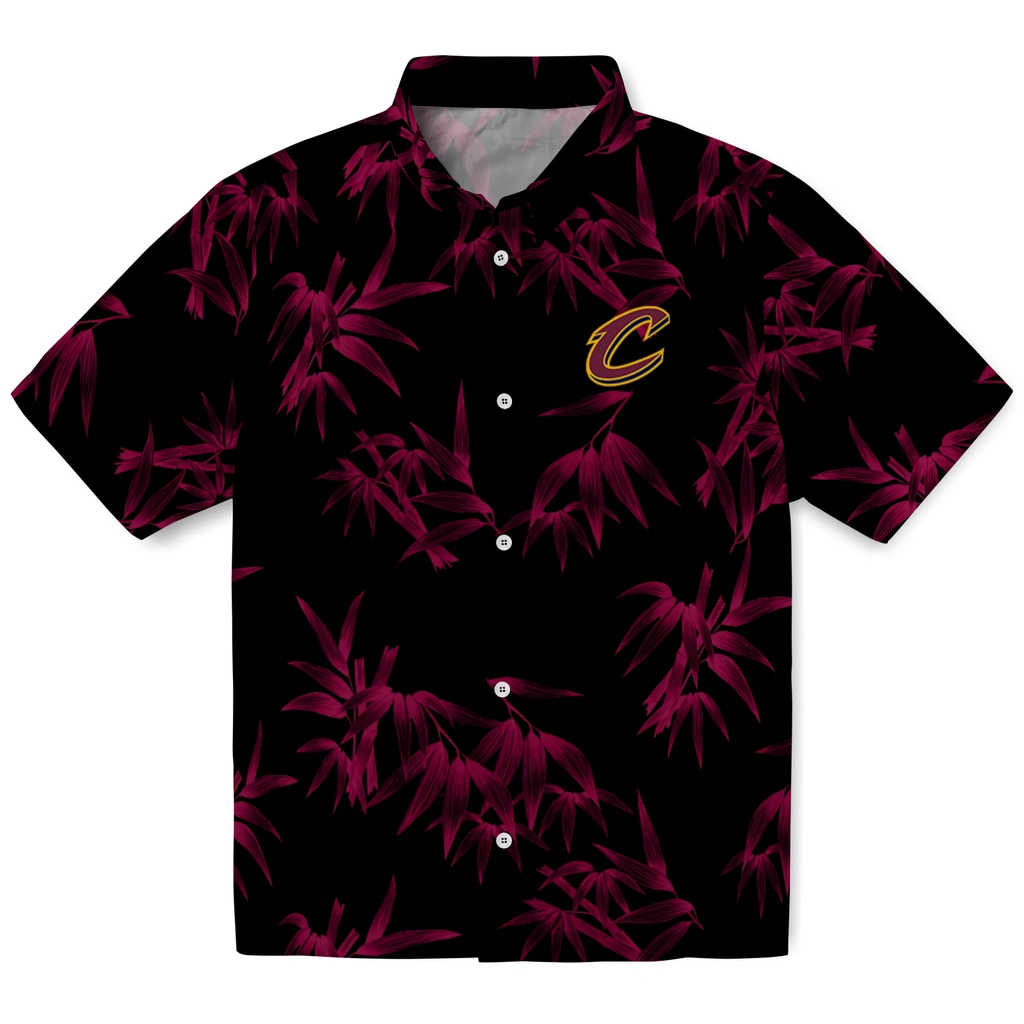 Cleveland Cavaliers Hawaiian Shirt - Bamboo Branches cleveland cavaliers bamboo branches wine black hawaiian shirts best selling