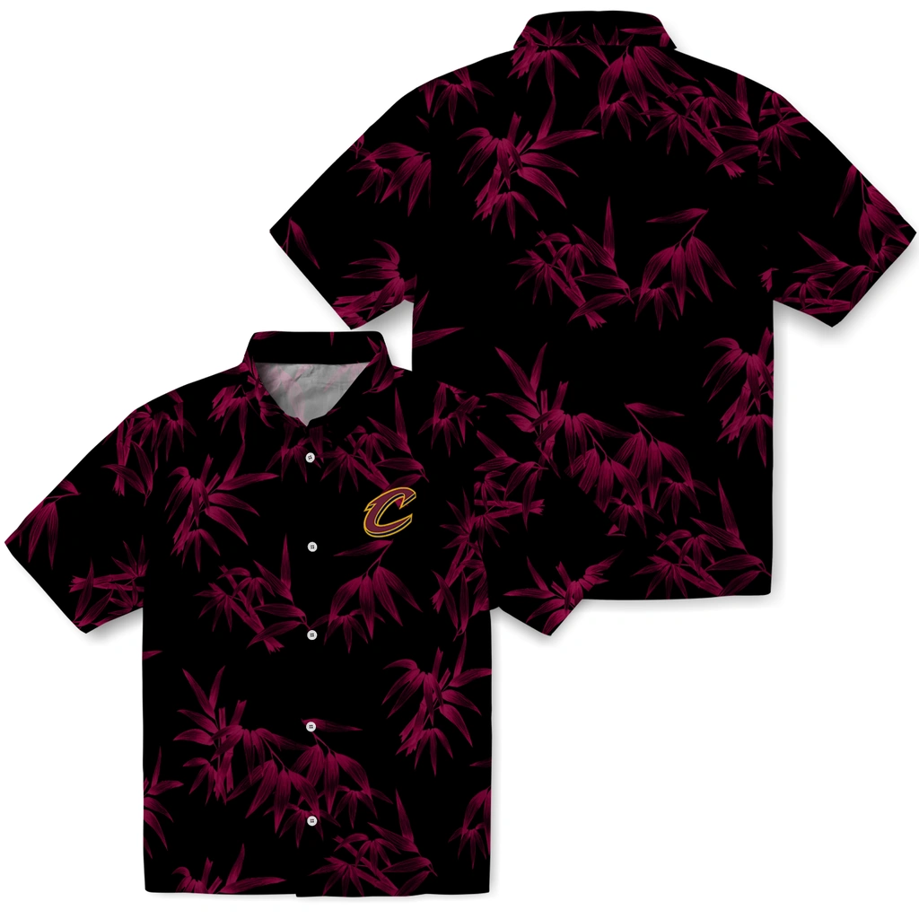 Cleveland Cavaliers Hawaiian Shirt - Bamboo Branches cleveland cavaliers bamboo branches wine black hawaiian shirts high quality