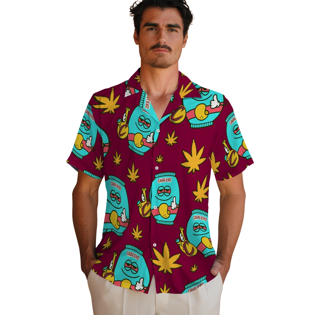 Cleveland Cavaliers Hawaiian Shirt - Chill Vibe cleveland cavaliers bong smile wine hawaiian shirts fashion forward