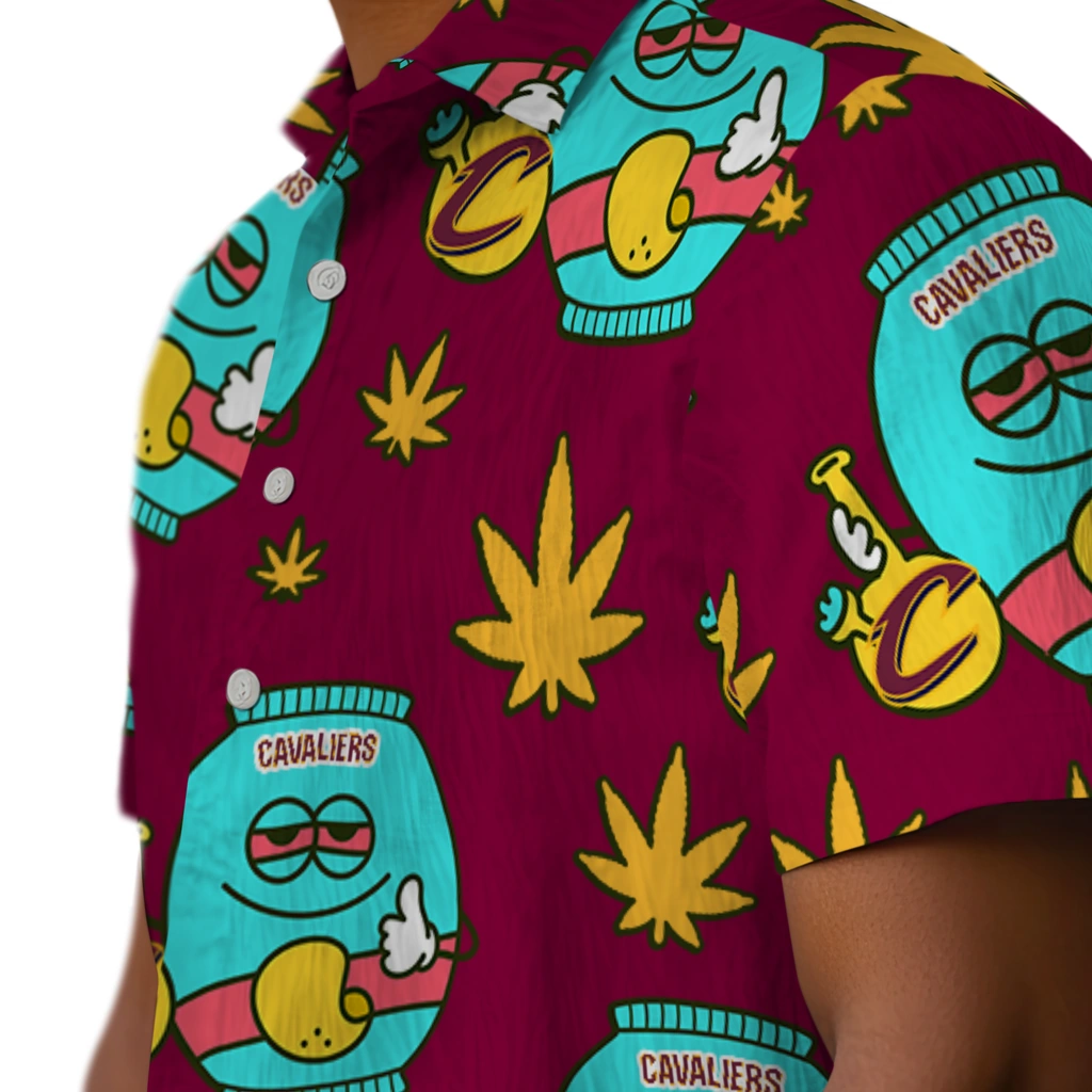 Cleveland Cavaliers Hawaiian Shirt - Chill Vibe cleveland cavaliers bong smile wine hawaiian shirts trendy