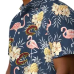 Cleveland Cavaliers Hawaiian Shirt – Flamingo Hibiscus