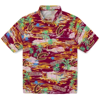 cleveland cavaliers flamingo retreat wine hawaiian shirts best selling