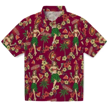 cleveland cavaliers hawaiian girls design wine hawaiian shirts best selling