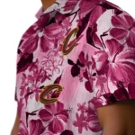Cleveland Cavaliers Hawaiian Shirt – Hibiscus Arrangement
