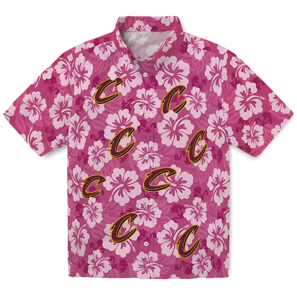 Cleveland Cavaliers Hawaiian Shirt - Hibiscus Cluster cleveland cavaliers hibiscus cluster wine hawaiian shirts best selling