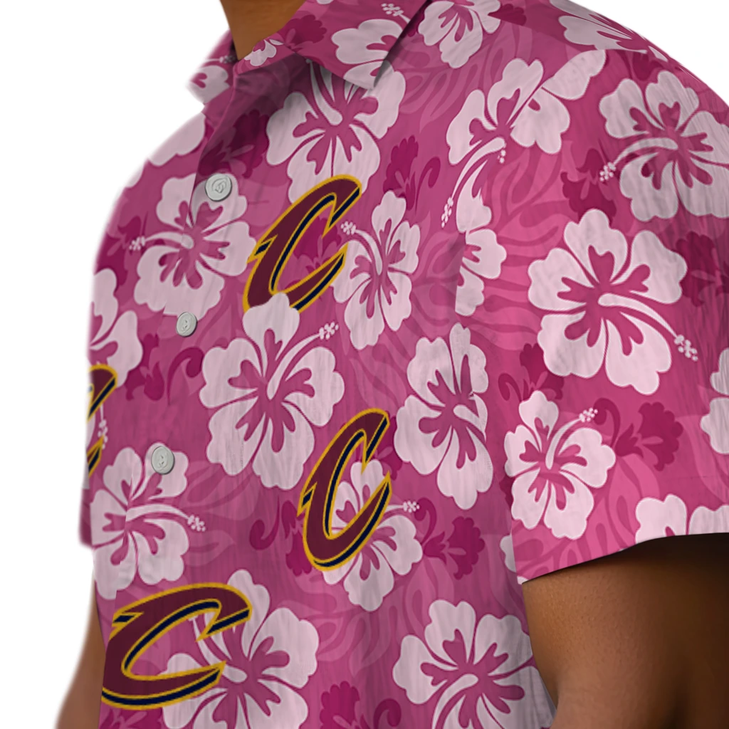 Cleveland Cavaliers Hawaiian Shirt - Hibiscus Cluster cleveland cavaliers hibiscus cluster wine hawaiian shirts trendy