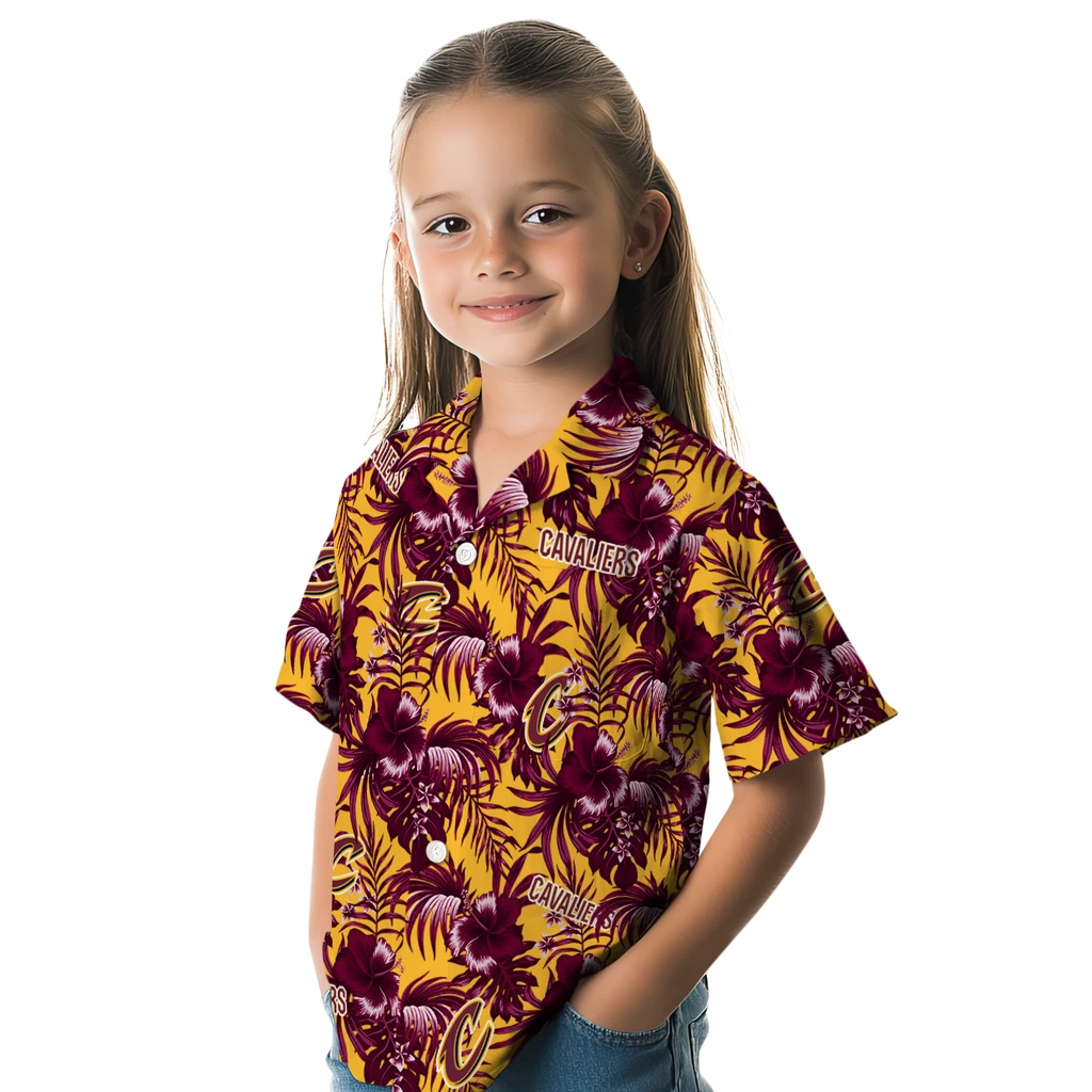 Cleveland Cavaliers Hawaiian Shirt - Hibiscus Exotic cleveland cavaliers hibiscus exotic wine hawaiian shirts premium grade