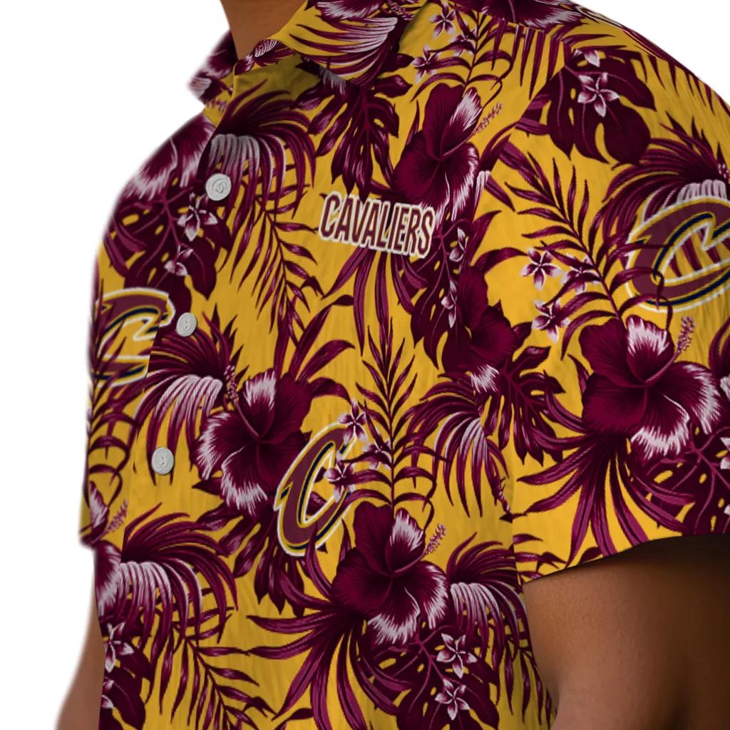 Cleveland Cavaliers Hawaiian Shirt - Hibiscus Exotic cleveland cavaliers hibiscus exotic wine hawaiian shirts trendy
