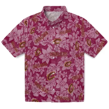 cleveland cavaliers hibiscus oasis wine hawaiian shirts best selling