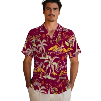 cleveland cavaliers palm tree island wine hawaiian shirts fashion forward