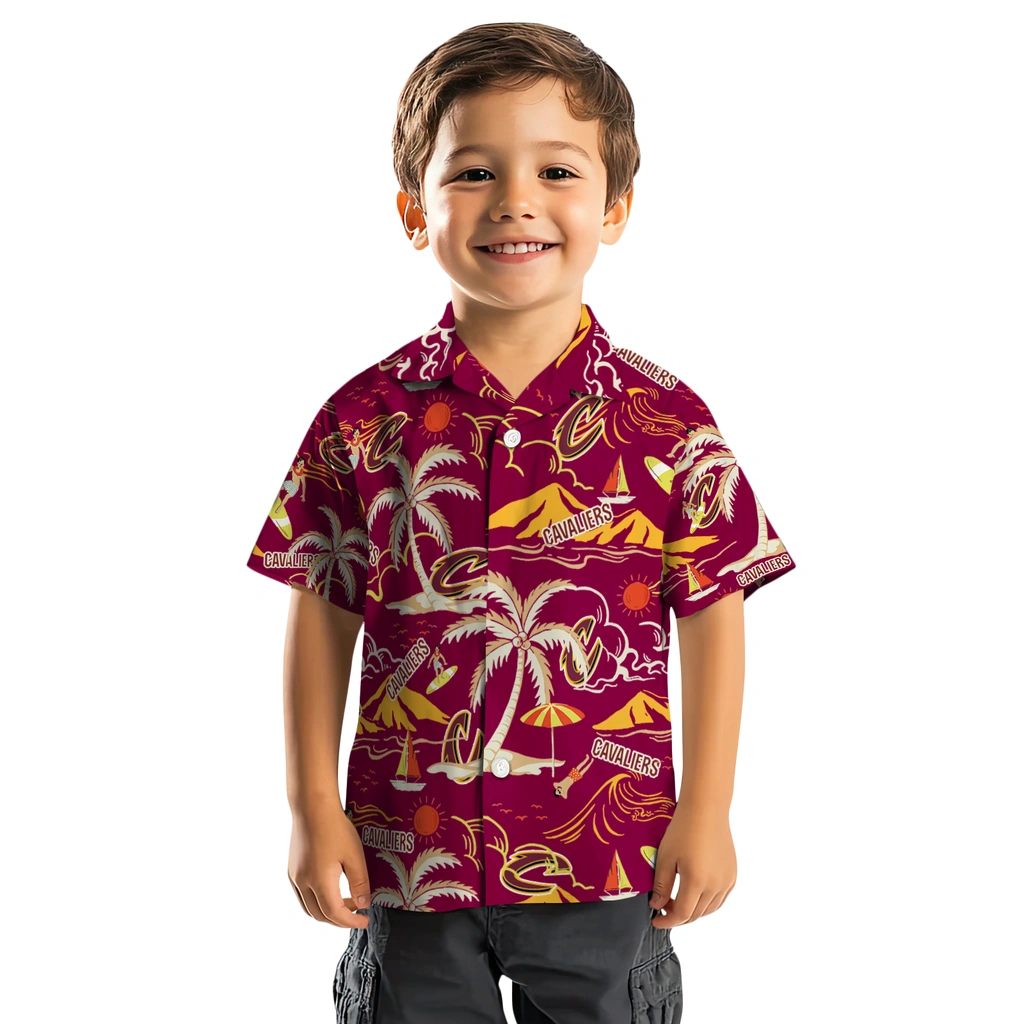 Cleveland Cavaliers Hawaiian Shirt - Palm Tree Island cleveland cavaliers palm tree island wine hawaiian shirts top rated