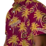 Cleveland Cavaliers Hawaiian Shirt – Palm Tree Motif