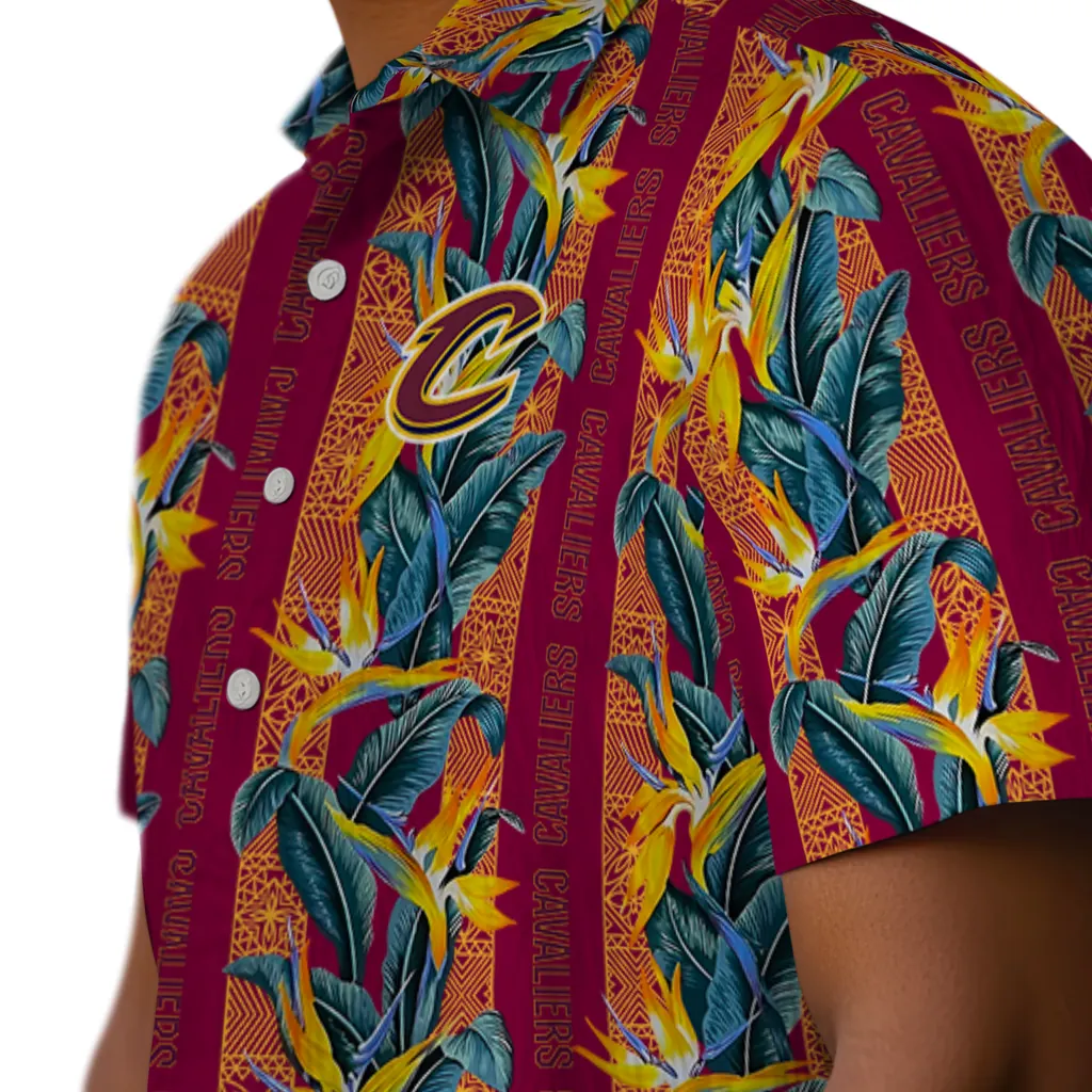Cleveland Cavaliers Hawaiian Shirt - Paradise Vines cleveland cavaliers paradise vines wine hawaiian shirts trendy