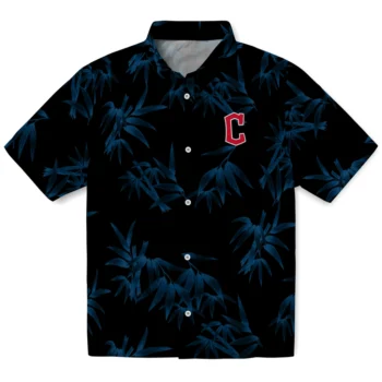 cleveland guardians bamboo branches navy blue black hawaiian shirts best selling