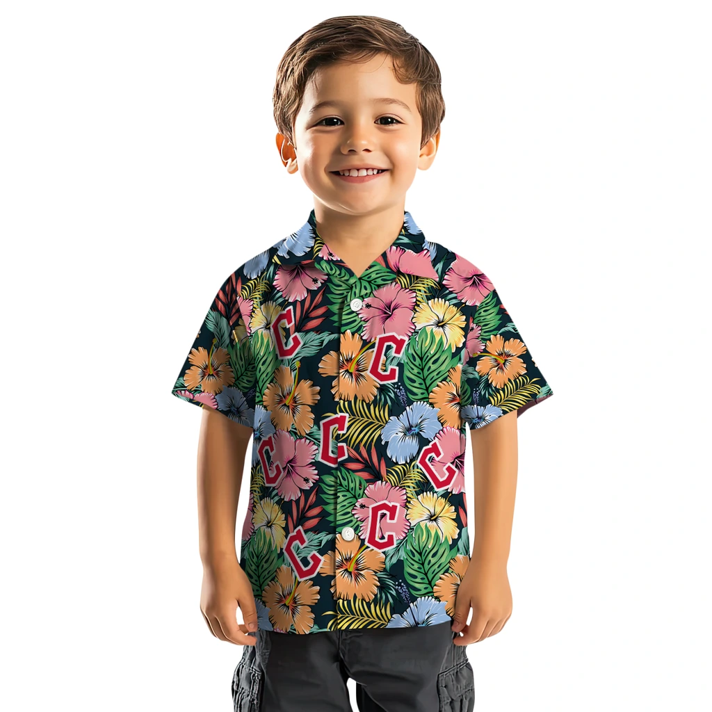 Cleveland Guardians Hawaiian Shirt - Brilliant Hibiscus Garden cleveland guardians brilliant hibiscus garden hawaiian shirts top rated