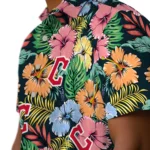 Cleveland Guardians Hawaiian Shirt – Brilliant Hibiscus Garden