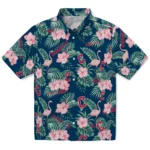 Cleveland Guardians Hawaiian Shirt – Flamingo and Hibiscus