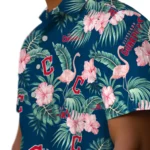 Cleveland Guardians Hawaiian Shirt – Flamingo and Hibiscus