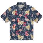 Cleveland Guardians Hawaiian Shirt – Flamingo Hibiscus