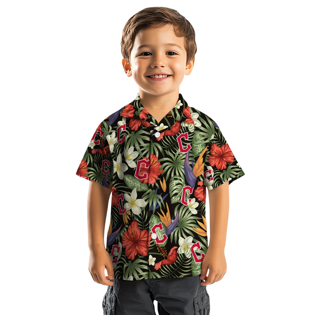 Cleveland Guardians Hawaiian Shirt - Hawaii Floral Hibiscus cleveland guardians hibiscus bird hawaiian shirts top rated