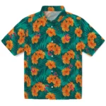Cleveland Guardians Hawaiian Shirt – Hibiscus and Palm Leaves