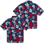Cleveland Guardians Hawaiian Shirt – Hibiscus Flower Design
