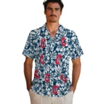 Cleveland Guardians Hawaiian Shirt – Hibiscus Motif