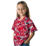 Cleveland Guardians Hawaiian Shirt – Hibiscus Overlay