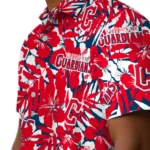 Cleveland Guardians Hawaiian Shirt – Hibiscus Overlay