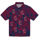 Cleveland Guardians Hawaiian Shirt – Leaf Outline