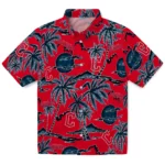 Cleveland Guardians Hawaiian Shirt – Palm Sunset