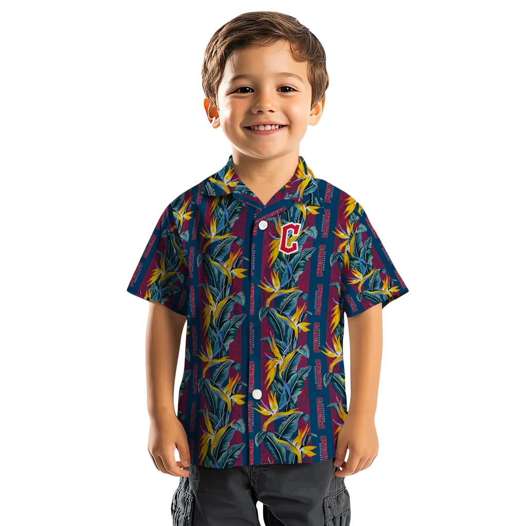 Cleveland Guardians Hawaiian Shirt - Paradise Vines cleveland guardians paradise vines navy blue hawaiian shirts top rated