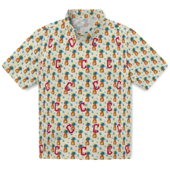 cleveland guardians pineapple delight beige hawaiian shirts best selling