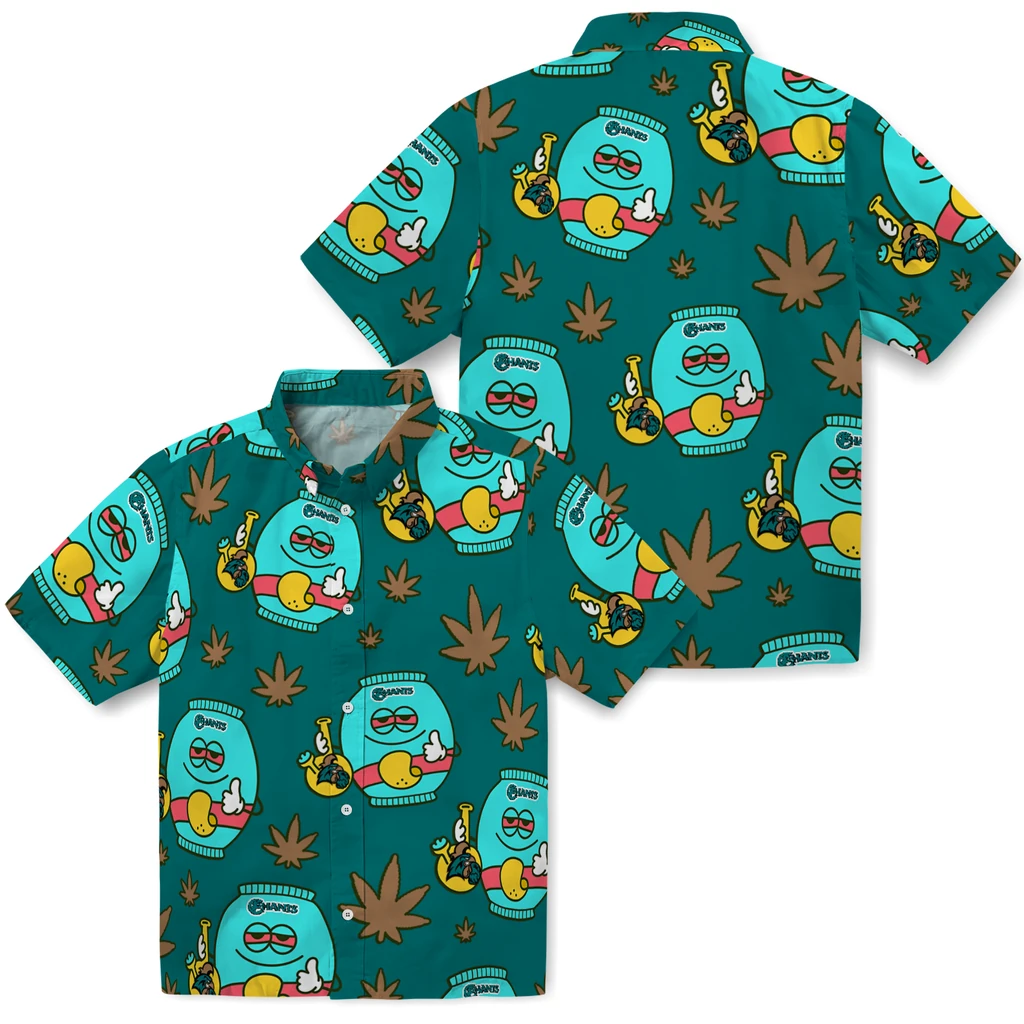 Coastal Carolina Chanticleers Hawaiian Shirt - Chill Vibe coastal carolina chanticleers bong smile green hawaiian shirts high quality
