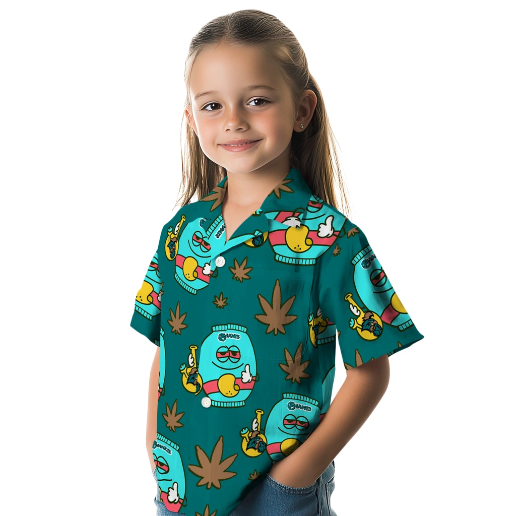 Coastal Carolina Chanticleers Hawaiian Shirt - Chill Vibe coastal carolina chanticleers bong smile green hawaiian shirts premium grade