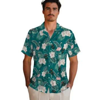 coastal carolina chanticleers flamingo palms green hawaiian shirts fashion forward