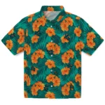 Coastal Carolina Chanticleers Hawaiian Shirt – Hibiscus and Palm Leaves