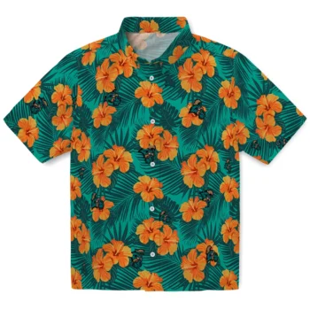 coastal carolina chanticleers hibiscus escape green hawaiian shirts best selling