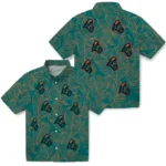 Coastal Carolina Chanticleers Hawaiian Shirt – Leaf Outline